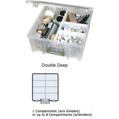 ArtBin Super Satchel Double Deep Storage Box with Removable Dividers