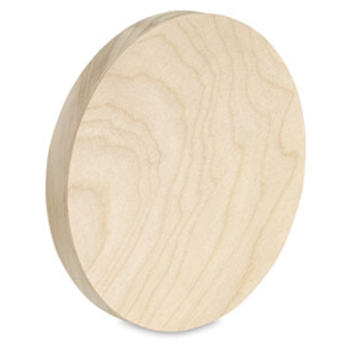 American Easel Cradled Birch Panel Board - Round, 8"