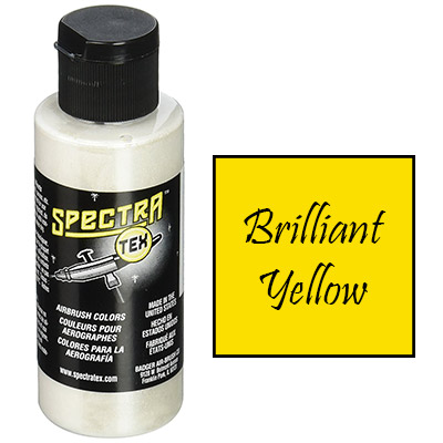 Badger Spectra-Tex Brilliant Yellow Airbrush Paint (2 ounces)