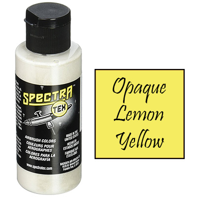 Badger Spectra-Tex Opaque Lemon Yellow Airbrush Paint (2 ounces)