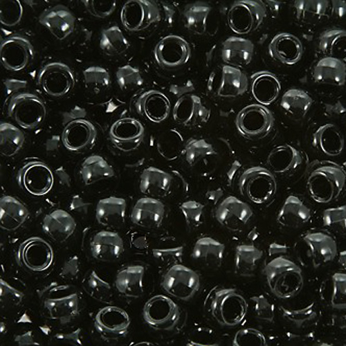 The Beadery Super Value Pony Beads – (900 Pieces) Opaque Black