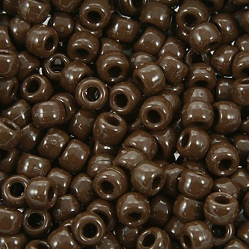 The Beadery Super Value Pony Beads – (900 Pieces) Opaque Brown