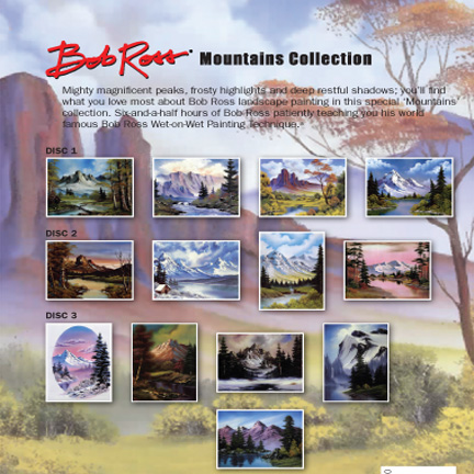 Bob Ross Instructional DVD - (3 Set) Mountains Collection