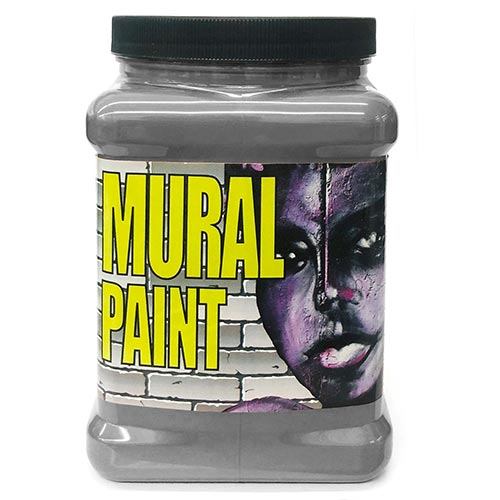 Chroma Acrylic Mural Paint - (1/2 Gallon) Rock Star Silver -Disc