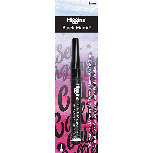 Higgins Black Magic Pump Marker 2mm - Chisel Nib