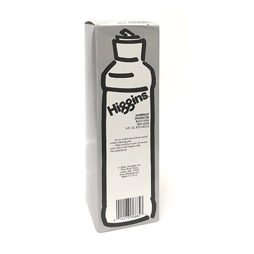 Higgins Waterproof Pigment-Based Drawing Ink  (16oz/474ml) Black India