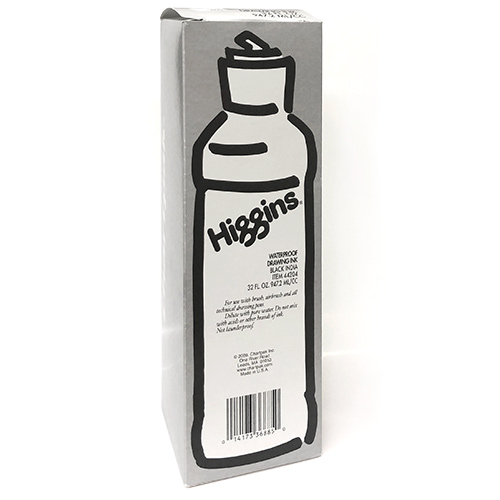 Higgins Waterproof Pigment-Based Drawing Ink  (32oz/947ml) Black India
