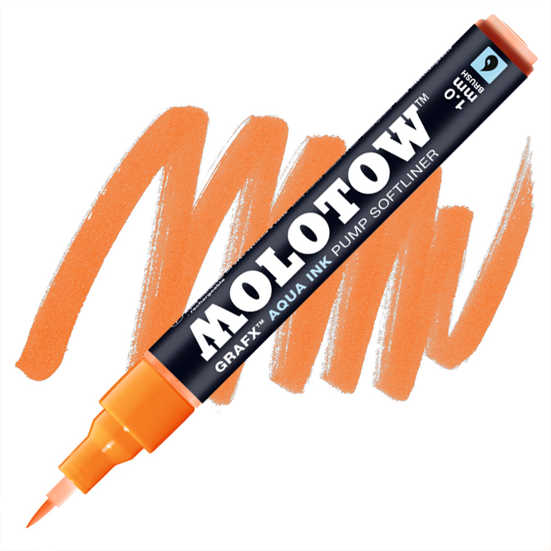 Molotow Aqua Pump Softliner Marker 1mm - Orange