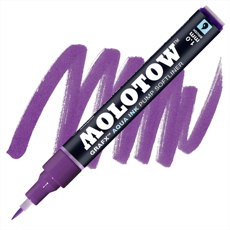 Molotow Aqua Pump Softliner Marker 1mm - Purple