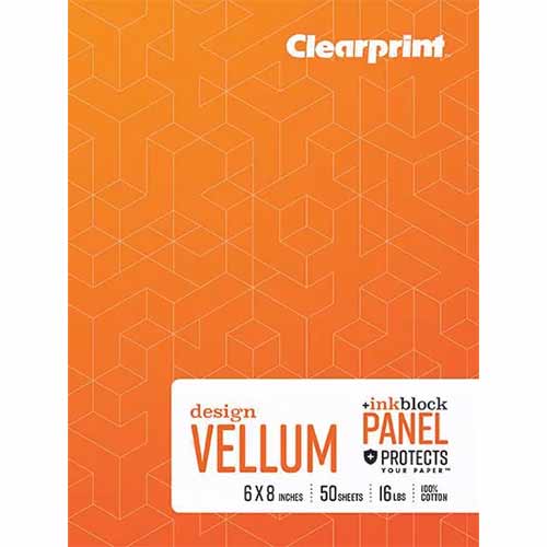 Clearprint Vellum Field Book- 6"x8" (50 shts) with 8x8 Grid