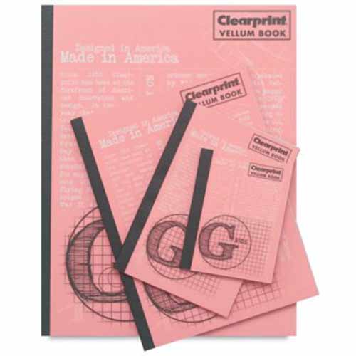 Clearprint 1000H 8X8 GRID 8.5" X 11" VELLUM FIELD BOOK