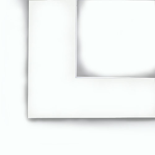 Crescent 12" x 16" Smooth White Pre-Cut Matboard (9" x 12" opening)
