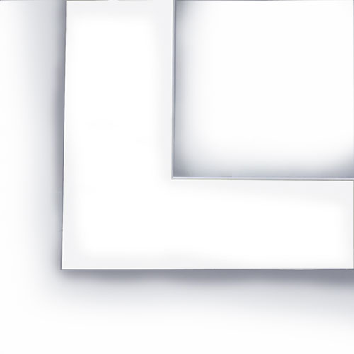 Crescent 18" x 24" Smooth White Pre-Cut Matboard (13.5" x 17.5" opening)