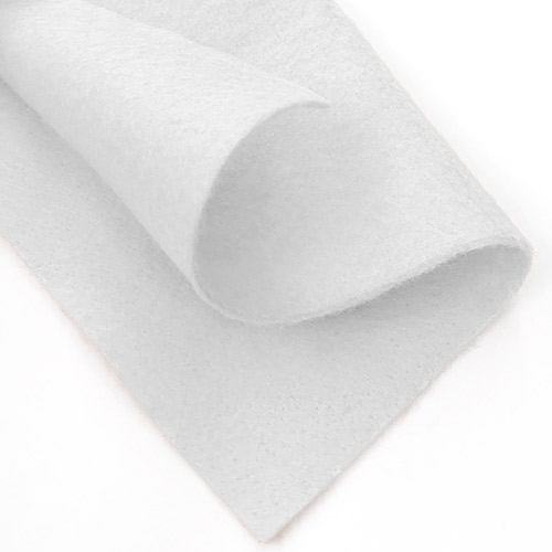 Craft Felt Fabric Sheet 9" x 12" - White