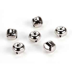 Darice Jingle Bells 3/8" - (72 Pieces) Silver