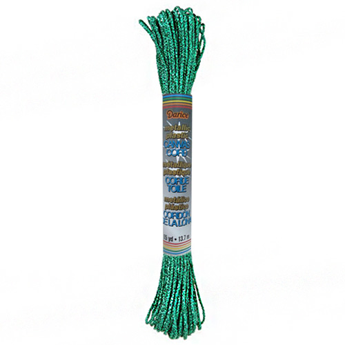 Darice Metallic Plastic Canvas Cord - (15yd/13.7m) Green