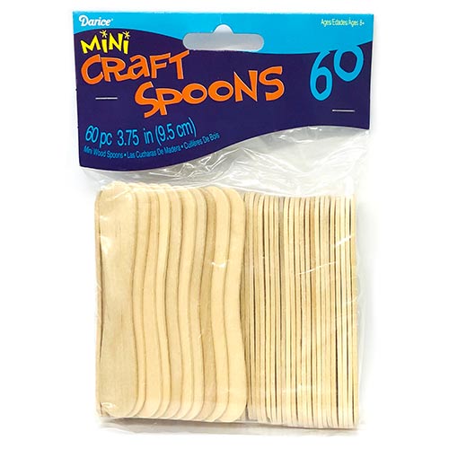 Darice Wooden Craft Spoons - (60 Pack)