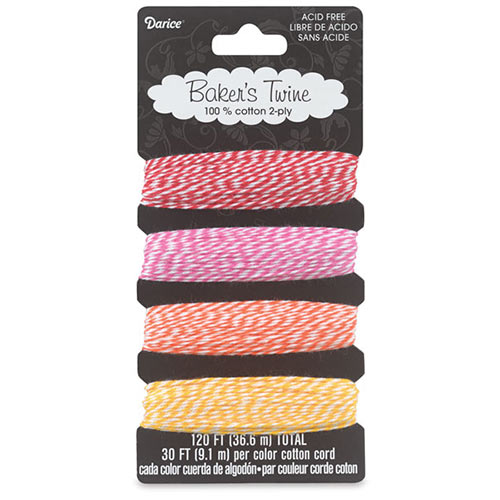 Darice Baker's Twine 2-Ply Assortment - (30ft/9.1m Each) Candylane