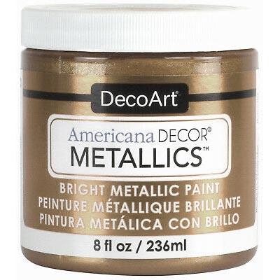 DecoArt Americana Decor Metallics Paint - (8oz/236ml) Champagne Gold