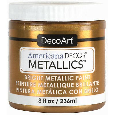 DecoArt Americana Decor Metallics Paint - (8oz/236ml) Vintage Brass