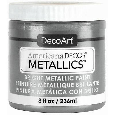 DecoArt Americana Decor Metallics Paint - (8oz/236ml) Silver