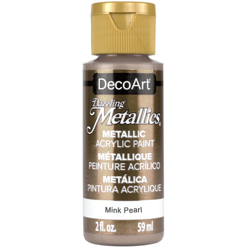 DecoArt Dazzling Metallics Acrylic Paint - (2oz/59ml) Mink Pearl