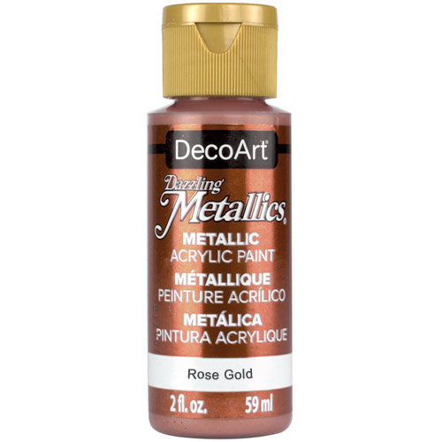 DecoArt Dazzling Metallics Acrylic Paint - (2oz/59ml) Rose Gold