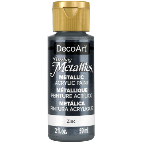 DecoArt Dazzling Metallics Acrylic Paint - (2oz/59ml) Zinc
