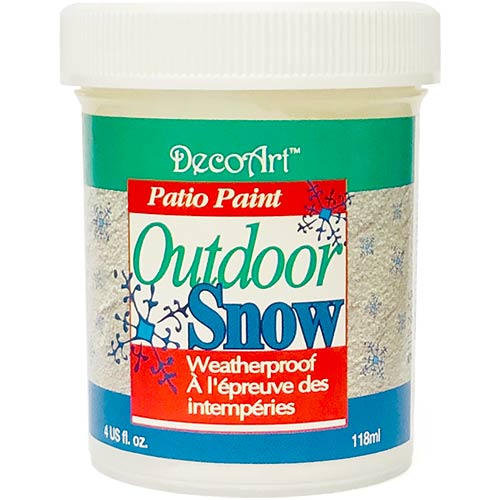 DecoArt Patio Paint Outdoor Snow Texture   (4oz/118ml) Snow