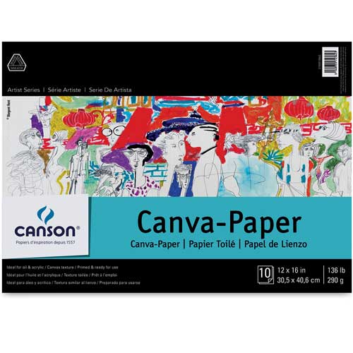 Canson Artist Canva-Paper Pad 12x16 10sheets C100510842