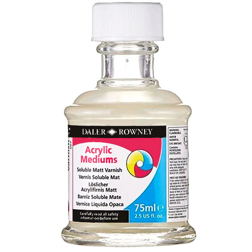 Daler Rowney System3 Soluble Matt Varnish- 75ml  DR128075007
