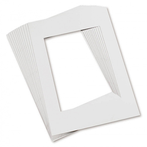 Pacon Pre-Cut White Matboard 12" x 18" (12 count)