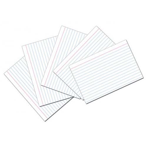 Pacon Ecology Ruled Index Cards 4" x 6" - (100 Pack)