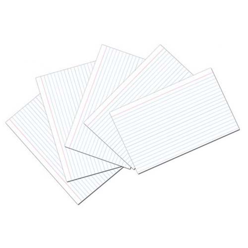 Pacon Ecology Ruled Index Cards 5" x 8" - (100 Pack)
