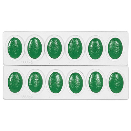 Prang Oval Watercolors Pan Refills - (12 Pack) Green