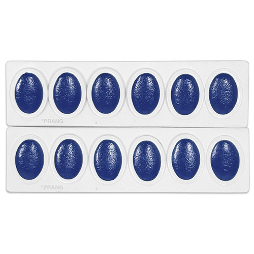 Prang Oval Watercolors Pan Refills - (12 Pack) Blue