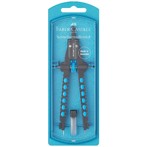 Faber Castell Quick-Set Compass Pearl Blue   FC174340