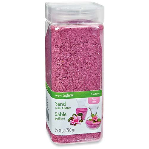 FloraCraft Sand with Glitter - (790g/1.74lb) Pink