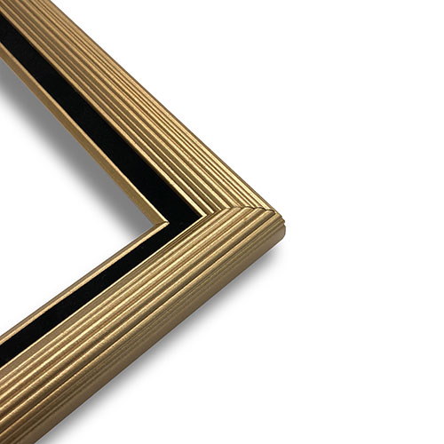 Narrow Gold with Black Liner – 18″ x 24″
