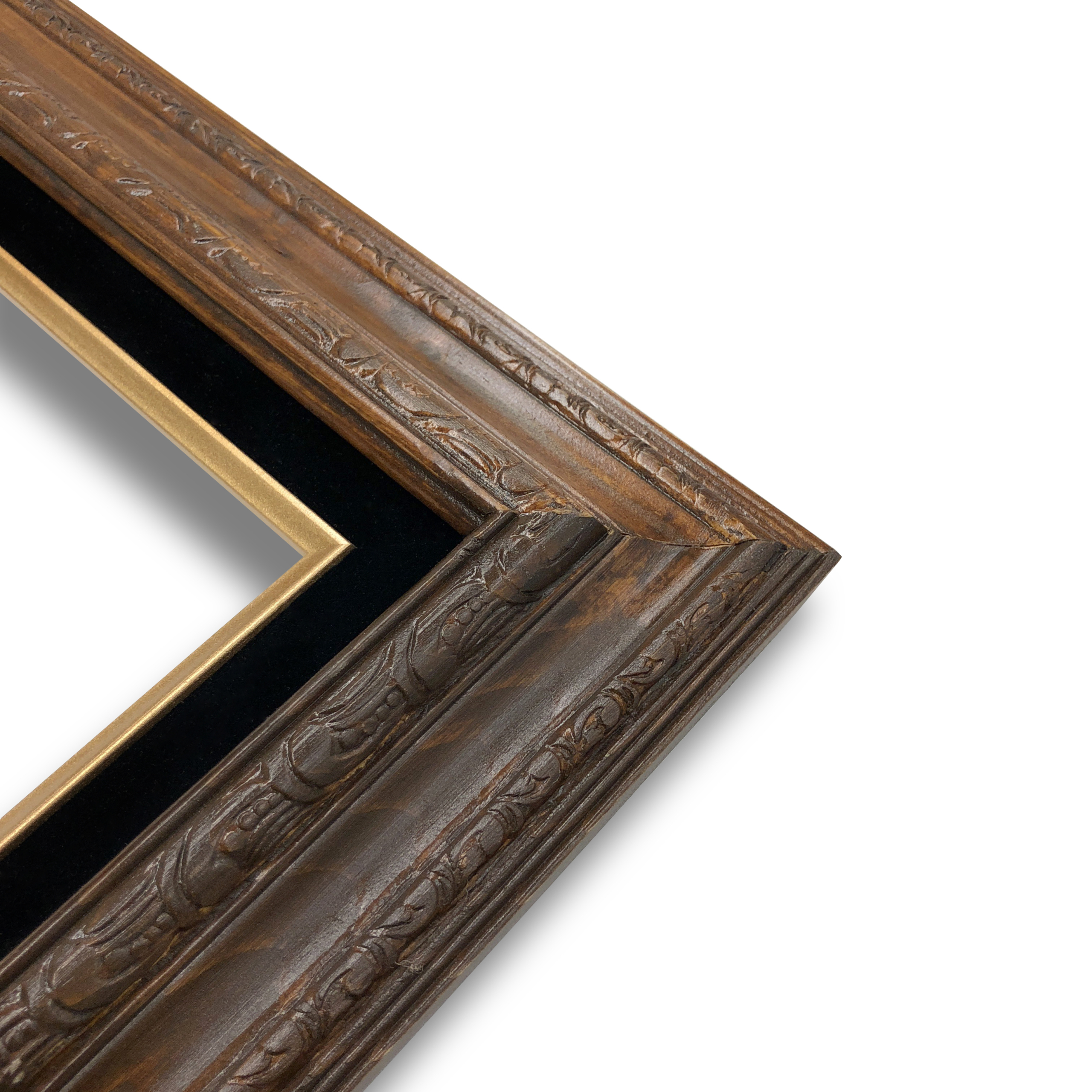 Closeout Econo Frame Walnut Stain with Black Liner - 4"x5"