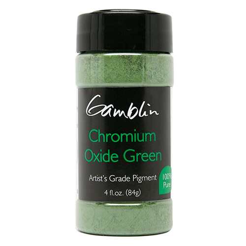 Gamblin Dry Pigment - (4fl oz/47g) Chromium Oxide Green