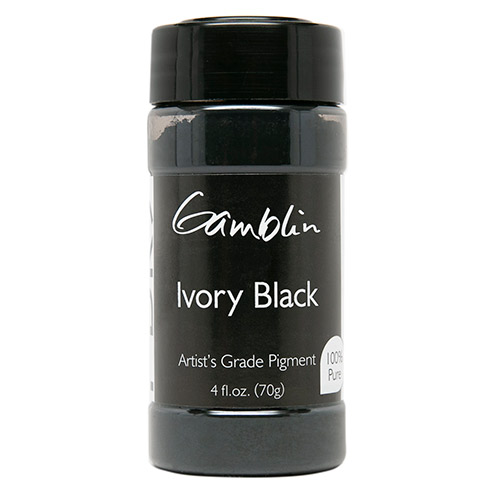 Gamblin Dry Pigment - (4fl oz/47g) Ivory Black