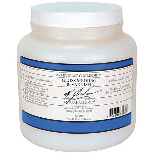 M Graham Gloss Medium & Varnish 4oz