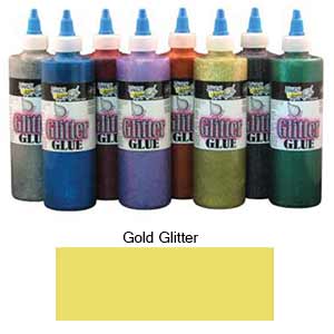 Handy Art Washable Glitter Glue - (4oz/118ml) Gold