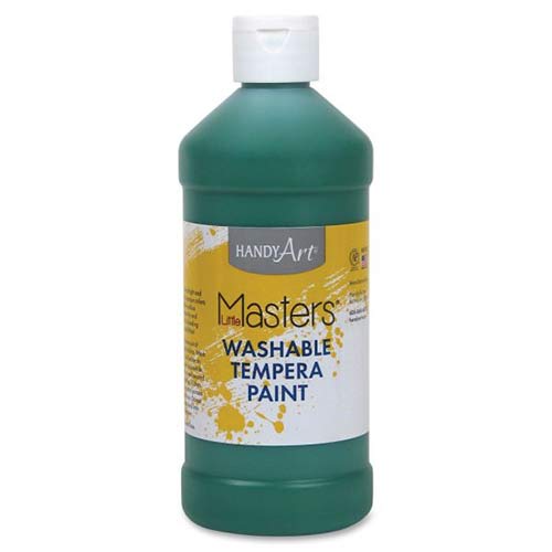 Handy Art Little Masters Washable Tempera Paint - (16oz/473ml) Green