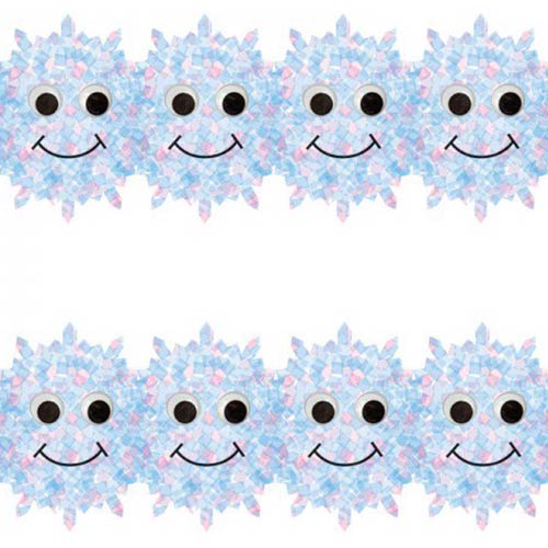 Hygloss Borders 3" x 36" - (12 Pack) Happy Snowflakes