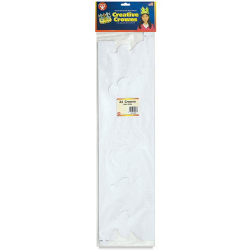 Hygloss Creative Crowns - (24 Pack) White