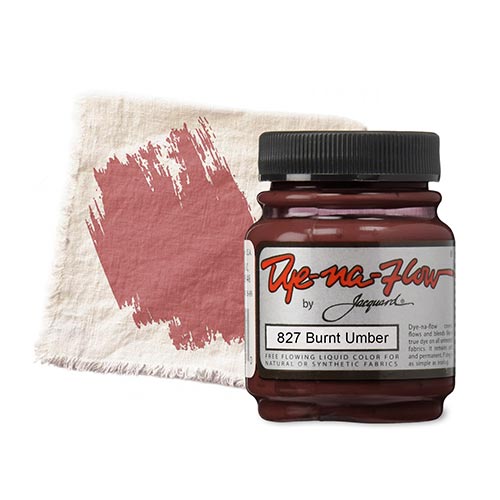 Jacquard Dye-na-Flow Fabric Paint - (2.25oz/66.5ml) Burnt Umber