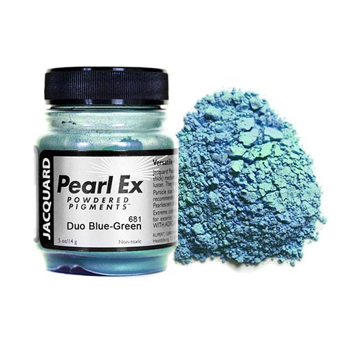 Jacquard Pearl Ex Metallic Powdered Pigments - (21g) Duo Blue-Green