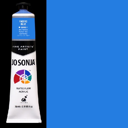 Chroma's Jo Sonja Fine Artists' Acrylic Paint - (2.5oz/75ml) Pacific Blue  601